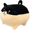 thumbnail image 1 of Auspicious Start - Almohada suave para perro de peluche Shiba Inu, juguete de peluche de anime Corgi, regalo para niños y niñas (negro, 15.7 pulgadas) Rojo Verde, 1 of 5