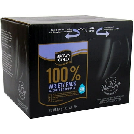 Brown Gold Coffee Variety Pack Realcup Portion For Keurig K Brown Gold Coffee Variety Pack Realcup Portion For Keurig K Cup Brewers