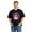Black-105, variant on Men's Cotton T-Shirt, Skateboarding Skeleton Sport Graphic Crew Neck Short Sleeve Tee for Casual Wear