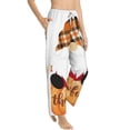thumbnail image 2 of Balery Autumn Gnomes print Women's Pajama Pants,Ultra Lightweight Pjs,Lounge Pant-Medium, 2 of 9