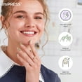thumbnail image 5 of KISS imPRESS Design Press on Nails, My Youth, Green, Short Oval, 30 Count, 5 of 15