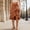 Brown, variant on Women's Elegant Solid Color High Waisted Paneled Skirt Asymmetric Ruffle Hem Flowy Layered Casual Party Daily Wear White S
