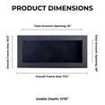 thumbnail image 3 of 16x28 Shadow Box Frame Black Wood | With a 3/4" Usable Display Depth | Includes a Black Real Suede, 3 of 6
