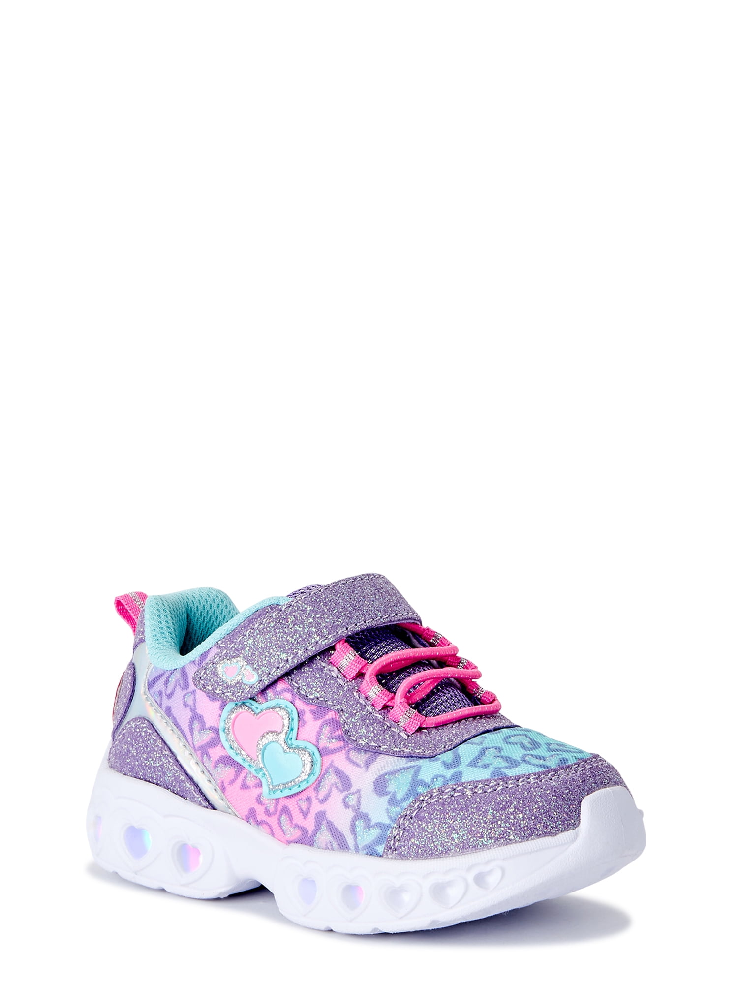 Athletic Works Toddler Girls Light Up Sneakers, Sizes 712