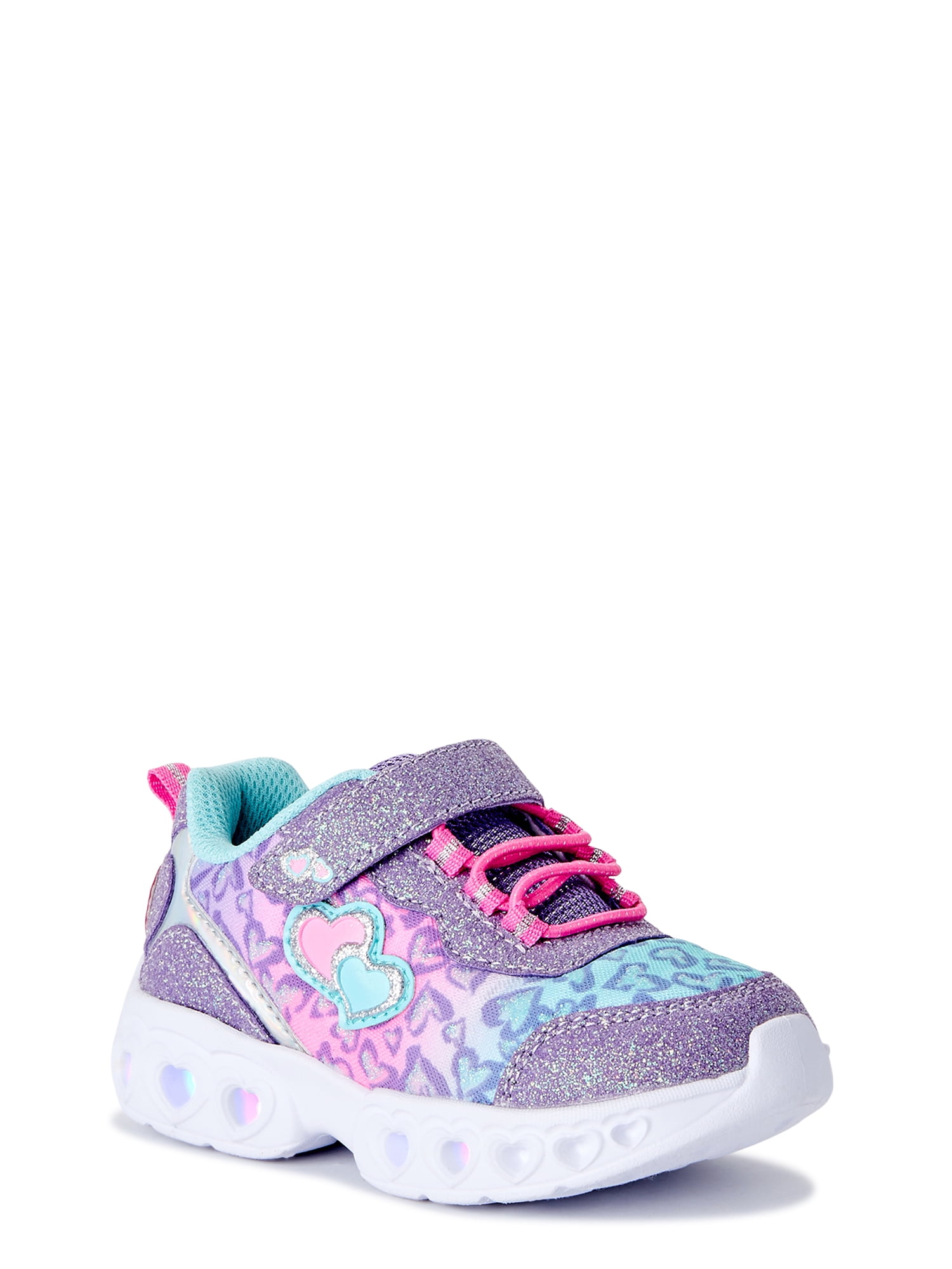 Athletic Works Toddler Girls Light Up Sneakers, Sizes 7-12 - Walmart.com