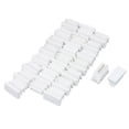 thumbnail image 1 of 24 Pcs 10mm x 20mm Tapones de extremo de plástico en blanco para tubos rectangulares, 1 of 1
