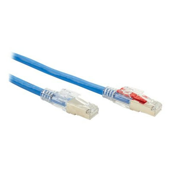 Black Box 7ft Cat.6a Snagless U/FTP Patch Network Cable Blue C6APC80SBL07