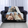 thumbnail image 4 of Custom Blanket with Photos Personalized Text Blankets for Adult Customized for Dad Mom Soft Fleece Throw Blanket Mother's Day Anniversary Valentine 10 Photos Blankets, 4 of 5