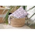 thumbnail image 3 of 20" x 14" Simply Daisy Flowers on Gingham Polyester Indoor/Outdoor Pillow, Purple Qty 1, 3 of 3