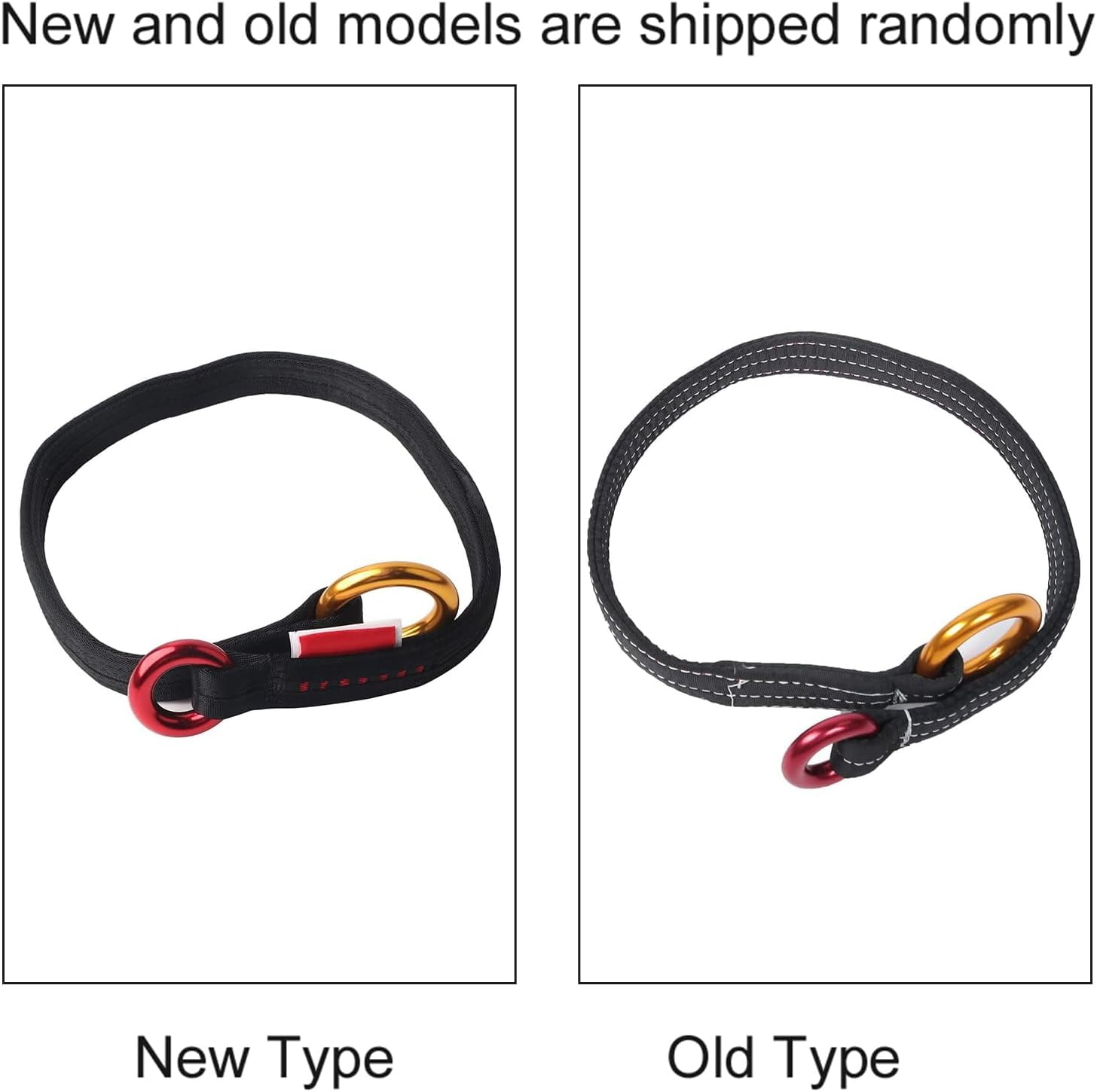 Retrievable Anchor, 90CM Outdoor Climbing Tree Climbing Wire Lanyard Anchor Loop Belt with Two Hanging Rings for Garden Work Tree Arborist Friction Saver Loop Belt Sling Arborist Equipment