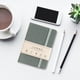 thumbnail image 4 of A6 Lined Leather Hardcover Journal Notebook | 160-Page Ruled Writing Diary with Elastic Closure, Pen Holder, Ribbon Bookmark, Inner Pocket, Label Stickers | 3.6"x5.6" | 100gsm Thick Paper | 1 Pack, 4 of 6