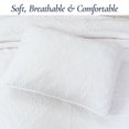 thumbnail image 2 of 100% Cotton Matelasse Quilt Set, Victorian Medallion Reversible Lightweight Coverlet Queen 3 Piece All Season, 2 of 5
