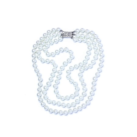 Jackie Onassis Three Strand Pearl Necklace