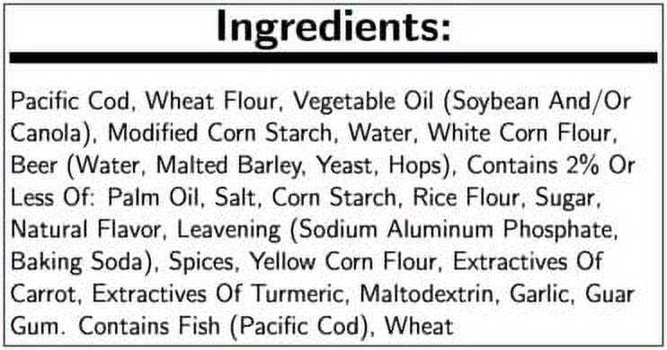 Trident Seafoods Golden Ale Beer Battered Cod, 4 Ounce - 1 each.