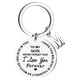 thumbnail image 1 of Llaveros para mujer, llavero de billetera, llavero de auto, llavero DIY para mi hijo, llavero de acero inoxidable con apellido de 26 letras, 2,5 cm, decoraciones de moda, 1 of 4