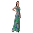 thumbnail image 4 of Womens Geometric Print V-Neck Maxi Dress, 4 of 5