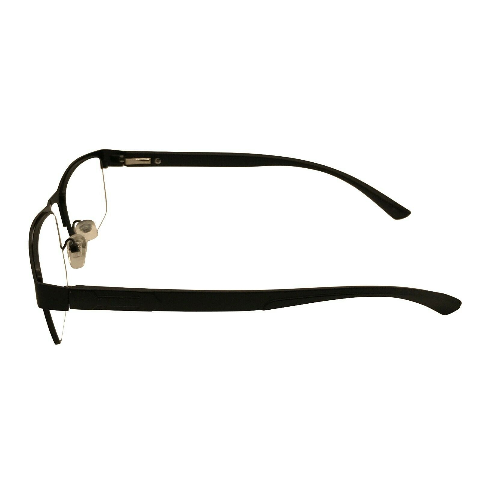 5 Packs Mens Rectangle Metal Frame Reading Glasses Black Spring Hinge Readers 1 00