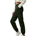 thumbnail image 3 of ABATAB Plus Size Cargo Pants for Women Cinch Bottom Hiking Pants Lightweight Casual Joggers Baggy Trousers with Pockets, 3 of 5