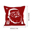 thumbnail image 3 of Fundas de Almohada de Navidad Funda de Almohada Super Suave de Navidad, Funda de Almohada de Sofá Impresa de Santa Claus, Funda de Cojín de Decoración de Estudio de Santa Claus, 3 of 4
