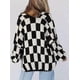 thumbnail image 3 of CORIRESHA Women's Casual Oversized Long Sleeve Plaid Gothic Style Front Open Sweater Cardigan, 3 of 3