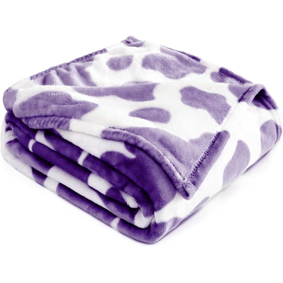 Fleece Blanket Purple Girls Soft Throw Blanket Kids Fuzzy Plush Violet Lavender Blankets Gifts Stuff for Teenage Girls Birthday Christmas Halloween