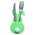 thumbnail image 3 of TERGAYEE Easter Bunny Cutlery Bag,Easter Bunny Utensil Cutlery Holders Pouch Bags,Utensil Sleeve for Knife Forks Easter Table Decoration Wedding Birthday Party, 3 of 5