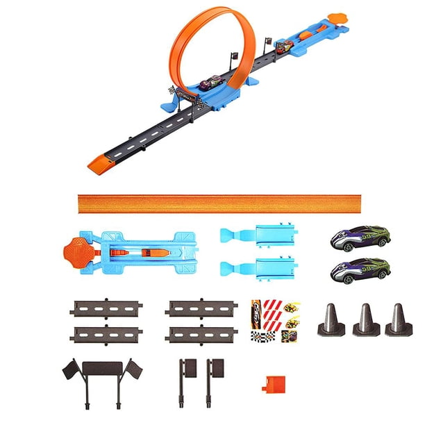 Kit De Juguete De Pista De Carreras Educativo De 18 Uds., Juego De Juguete De Carreras De Catapulta Interesante, Juguete De Pista De Carreras Circular De Coche Diy Para Niños Serendint FN002654-00