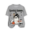 thumbnail image 4 of guuuGxd Womens Halloween Tshirt Fall Tee Shirt Funny Graphic Clothes Halloween Shirt for Women Grey,S, 4 of 4