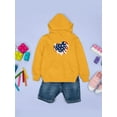 thumbnail image 3 of American Heart 4Th Of July Hoodie Juniors -Image by Shutterstock,  Large, 3 of 4