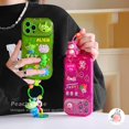 thumbnail image 3 of 3D Strawberry Cute Bear Alien Invisible Espejo Soporte Funda Para Teléfono Compatible Para iPhone 14 13 12 11 Pro Max Xr Xsmax Con Cadena Móvil Suave TPU Cubierta Trasera Carcasa, 3 of 4