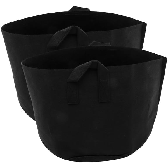FRCOLOR fabric grow bags 2pcs 15 Gallon Potato Grow Bags Potato Vegetable Growing Containers Planting Bags,19.69"X19.69"X11.81"