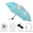 thumbnail image 3 of Cinnamoroll Travel Essentials Umbrella Windproof Compact Collapsible Light, Automatic, Strong And Portable, Wind Resistant Folding Small Umbrella for Rain, 3 of 8