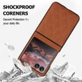thumbnail image 5 of ELEHOLD for Samsung Galaxy Z Flip7 Case,Women Luxury PU Leather Ultra Slim Anti-Drop Protection Cover All-Inclusive Shockproof  New Case for Samsung Galaxy Z Flip7,Brown, 5 of 6