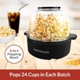 thumbnail image 2 of Mezcla Popcorn Popper Nostalgia, 6 litros, con calentamiento rápido, color negro, 2 of 7