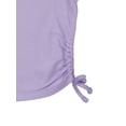 thumbnail image 3 of Wonder Nation Girls Side Ruched Polo Shirt with Short Sleeves, Sizes 4-18, 3 of 3