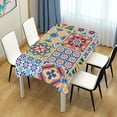 thumbnail image 7 of SKYSONIC Mexican Talavera Tablecloth Waterproof Washable Polyester Square Table Cover Durable Tablecloth for Kitchen Dining Table Party Decor (60 X 120 Inch), 7 of 7
