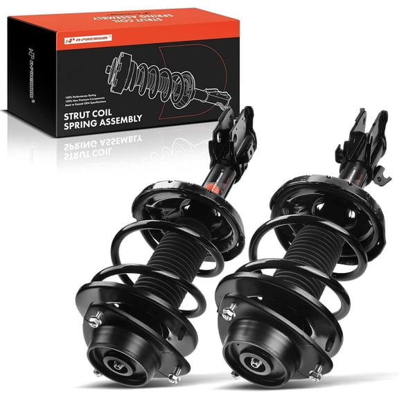 A-Premium Front Pair (2) Complete Strut & Coil Spring Assembly Compatible with Subaru Impreza 2008 2009 2000 2010 2011, H4 2.5L, Driver and Passenger Side