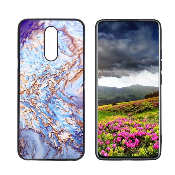 Blue-Marble Phone Case, Degined for LG K40 Case Men Women, Flexible Silicone Shockproof Case for LG K40