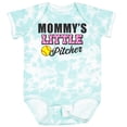 thumbnail image 3 of Inktastic Mommys Little Pitcher Softball Girls Baby Bodysuit, 3 of 5