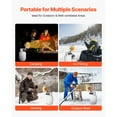 thumbnail image 6 of KFFKFF Propane Tank Top Heater, 15000 BTU Infrared Radiant Heat with 180-Degree Coverage, Adjustable Temperature for Outdoor Activities like Ice Fishing, Hunting, and Work, Single Round Burner, 6 of 9