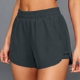 thumbnail image 5 of Hurxie Athletic Shorts for Women 3" - High Waisted Quick Dry for Running Workout Gym Track with Pocket Dark Gray,2XL, 5 of 7