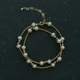 thumbnail image 4 of Qingyeji Pearl Necklace 14K Yellow Gold Plated for Woman White Freshwater Pearls, 4 of 7
