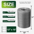 thumbnail image 2 of 1/8 Inch Hardware Cloth 12'' x 10' 27 Gauge Hot Dip Galvanized Welded Wire Mesh for Chicken House/Coop Fencing,  Cage Netting, Bee Swarm Protection Netting and Poultry Enclosures, 2 of 6