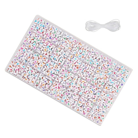 1850 Pieces Letter Beads In Various Color for Customes Jewelry Designs