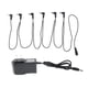 thumbnail image 2 of Pedal de efecto de guitarra eléctrica,Cadena de margaritas,Cable de alimentación para pedales de efectos de guitarra,Cable divisor de cable de 1 a 6 vías,Gatos redondos en ángulo recto, 2 of 9
