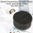 thumbnail image 2 of JUNWELL Replacement Filter for Bissell PowerForce & Helix Turbo  Inner and Outer Filter Set Replaces 203-2587  Replaces OEM# 2037913 / 203-7913  Filter Set Compatible with PowerForce Bagl, 2 of 9