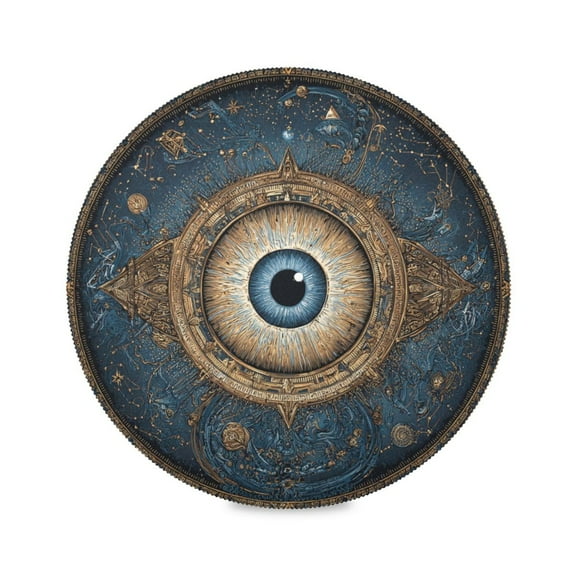 Round Placemat Heat Resistant & Wrinkle-Free Dining Table Decor Placemat For Home & Weddings Map Of The Universe