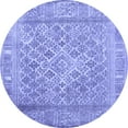 thumbnail image 1 of Ahgly Company Indoor Round Persian Blue Bohemian Area Rugs, 7' Round, 1 of 4