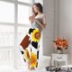 thumbnail image 5 of Fotbe Cow Print Sunflower Pantalones de Pijama para Mujer, Pantalones de Dormir, Pantalones Pj con Cordón y Bolsillos-Small, 5 of 6