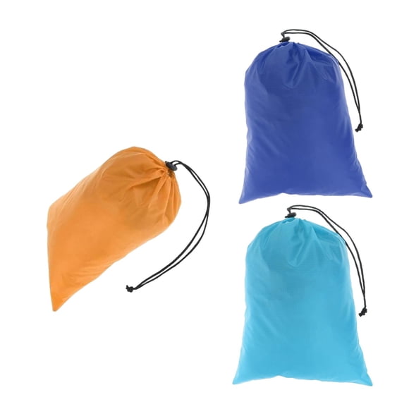 3 bolsas impermeables con cordón para secar, bolsas flotantes,  superior enrollada, bolsas de transporte para almacenamiento de zapatos, bolsas para pesca al aire libre, Naranja Macarena  Saco de cosas